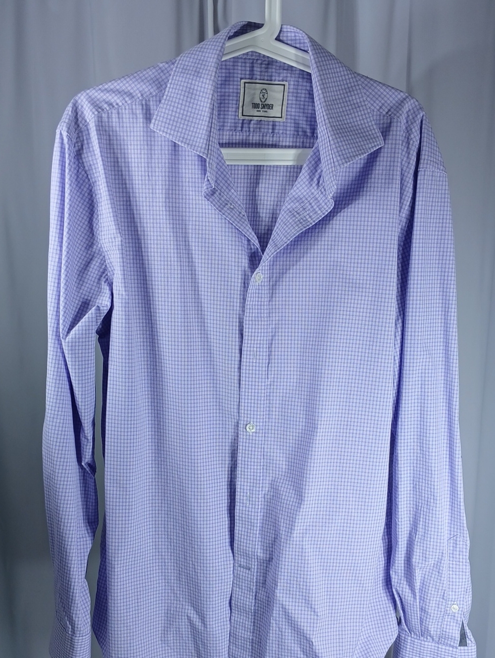 Todd Snyder Lavender Check Dress Shirt